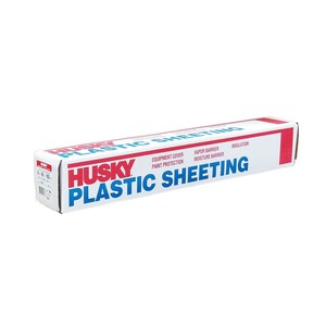 Poly-America 4' X 100' Clear 4 mil Polyethylene Husky Plastic Sheeting