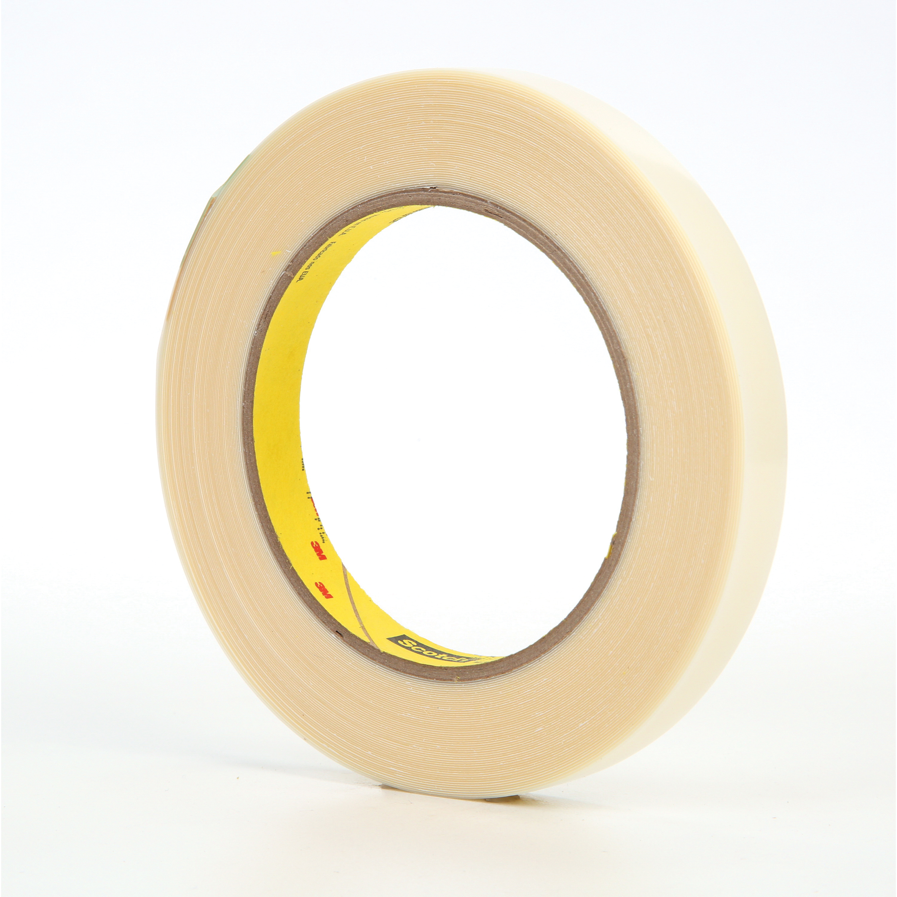 3M™ 021200-11990 Film Tape, 18 yd L x 1/2 in W, 11.7 mil THK, Rubber Adhesive, UHMWP Backing, Transparent
