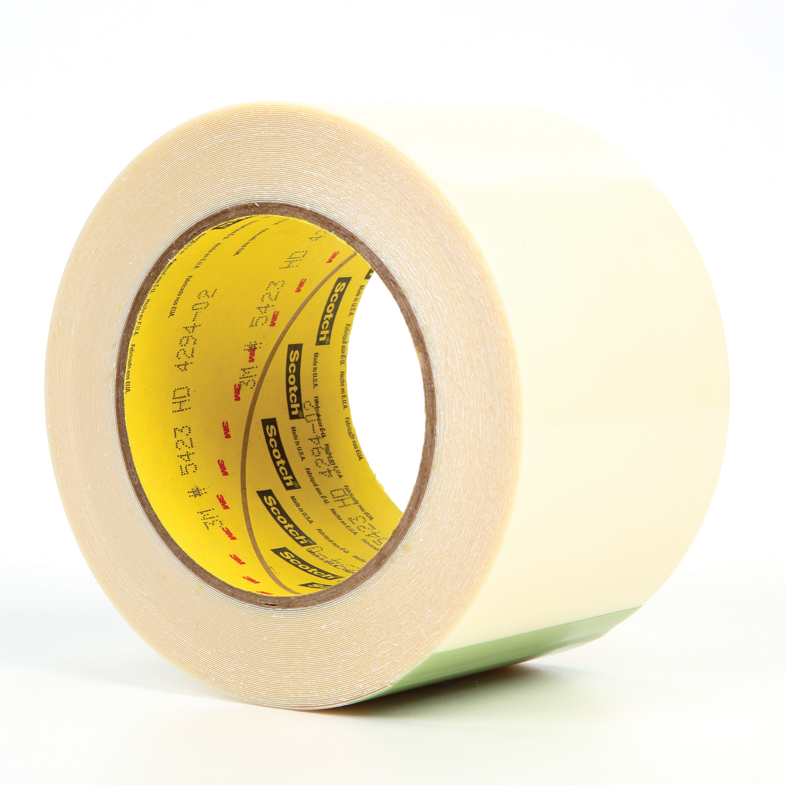 3M™ 021200-11992 Film Tape, 18 yd L x 3 in W, 11.7 mil THK, Rubber Adhesive, UHMWP Backing, Transparent
