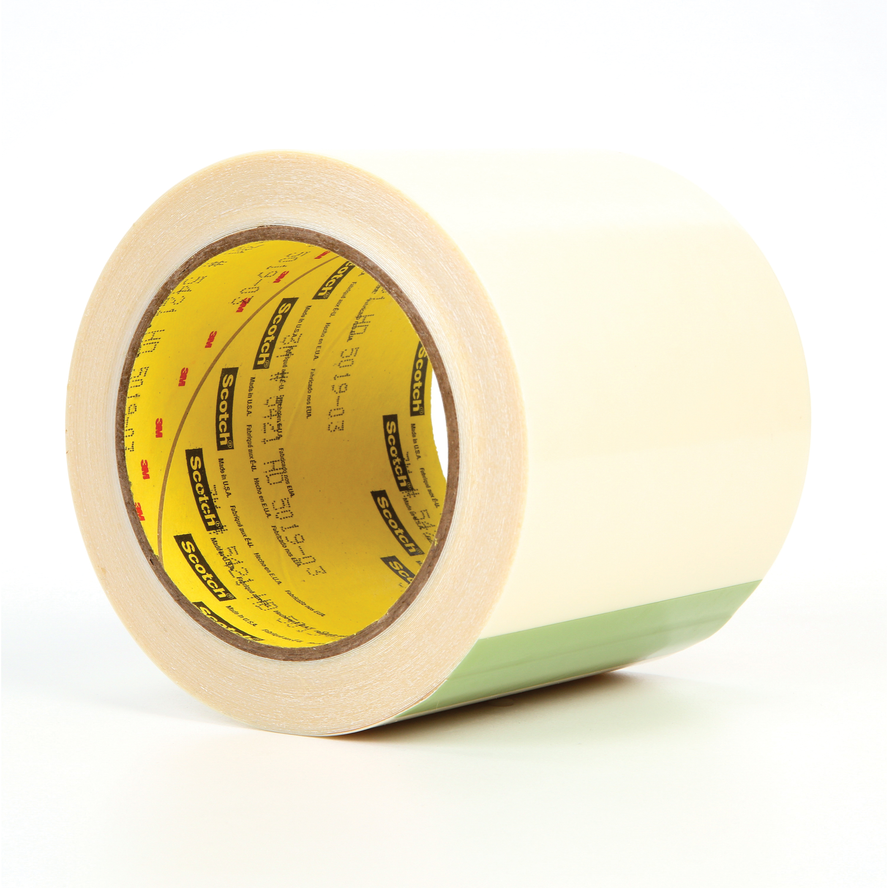 3M™ 021200-14455 General Purpose Film Tape, 18 yd L x 4 in W, 6.7 mil THK, Rubber Adhesive, UHMWP Backing, Transparent