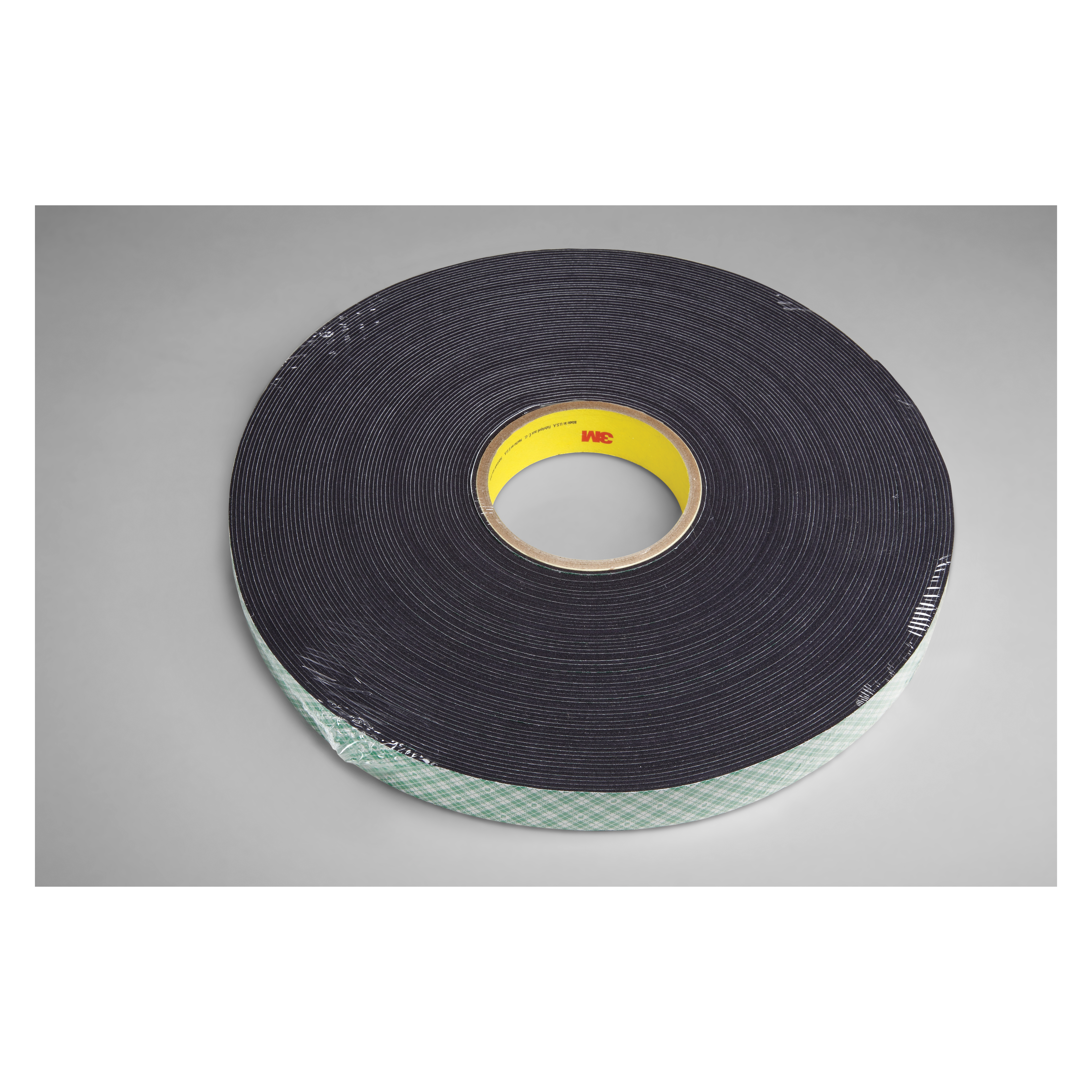 3M™ 021200-14618 Double Coated Tape, 72 yd L x 3/4 in W, 31 mil THK, Acrylic Adhesive, Urethane Foam Backing, Black