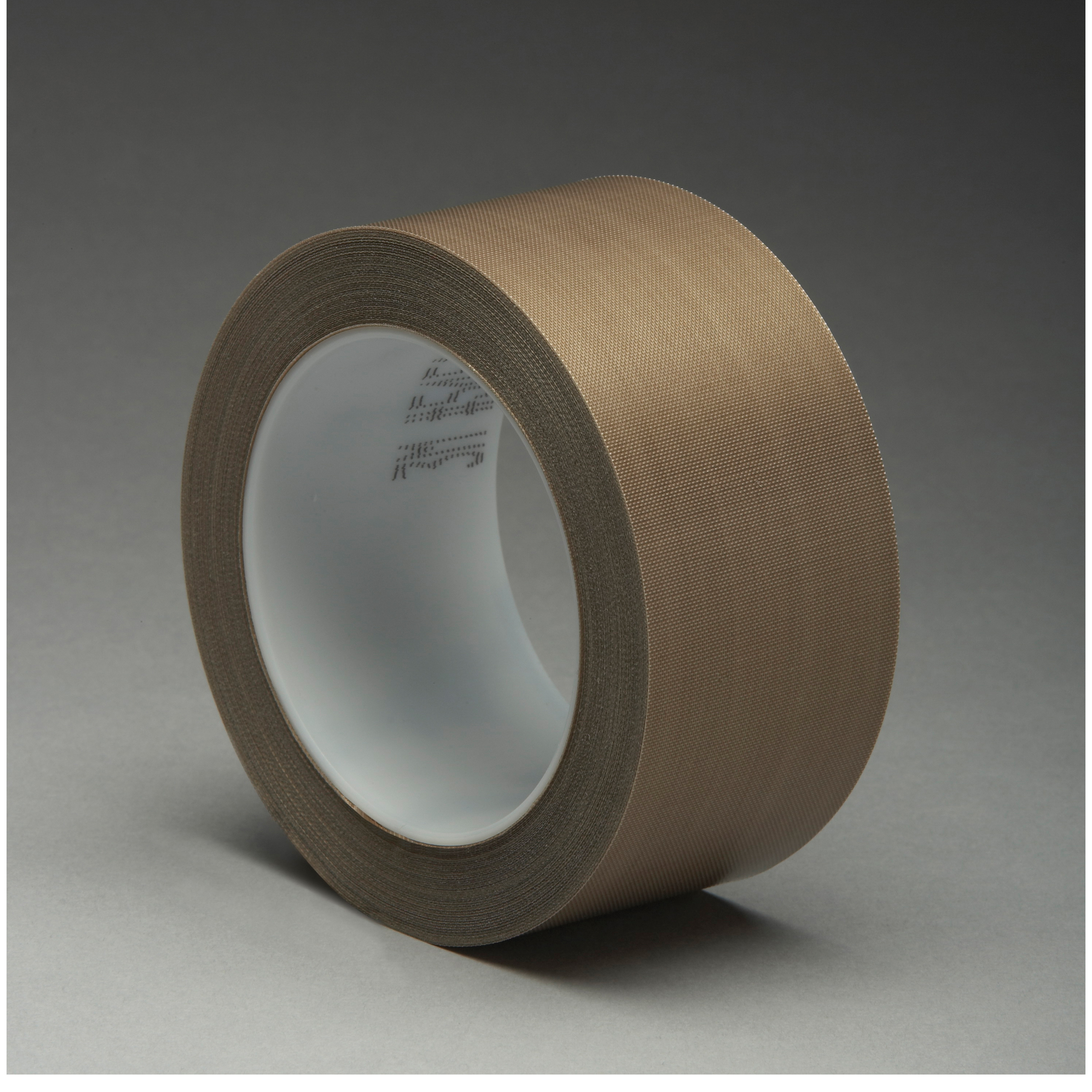 3M™ 021200-16150 Pressure Sensitive Glass Cloth Tape, 36 yd L x 1/2 in W, 5.6 mil THK, Silicon Adhesive, Woven Glass Cloth Impregnated with PTFE Backing, Brown