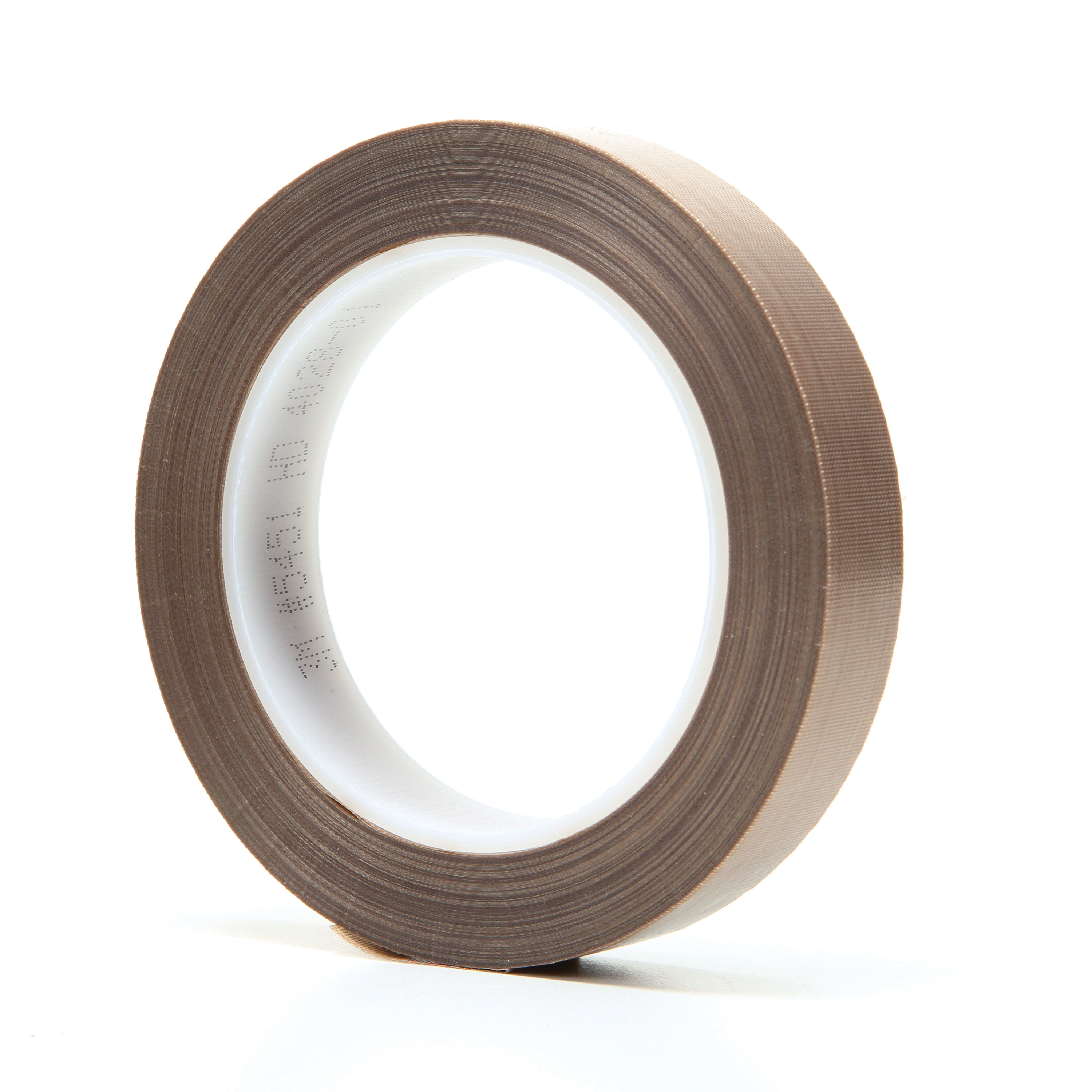 3M™ 021200-16151 Pressure Sensitive Glass Cloth Tape, 36 yd L x 3/4 in W, 5.6 mil THK, Silicon Adhesive, Woven Glass Cloth Impregnated with PTFE Backing, Brown
