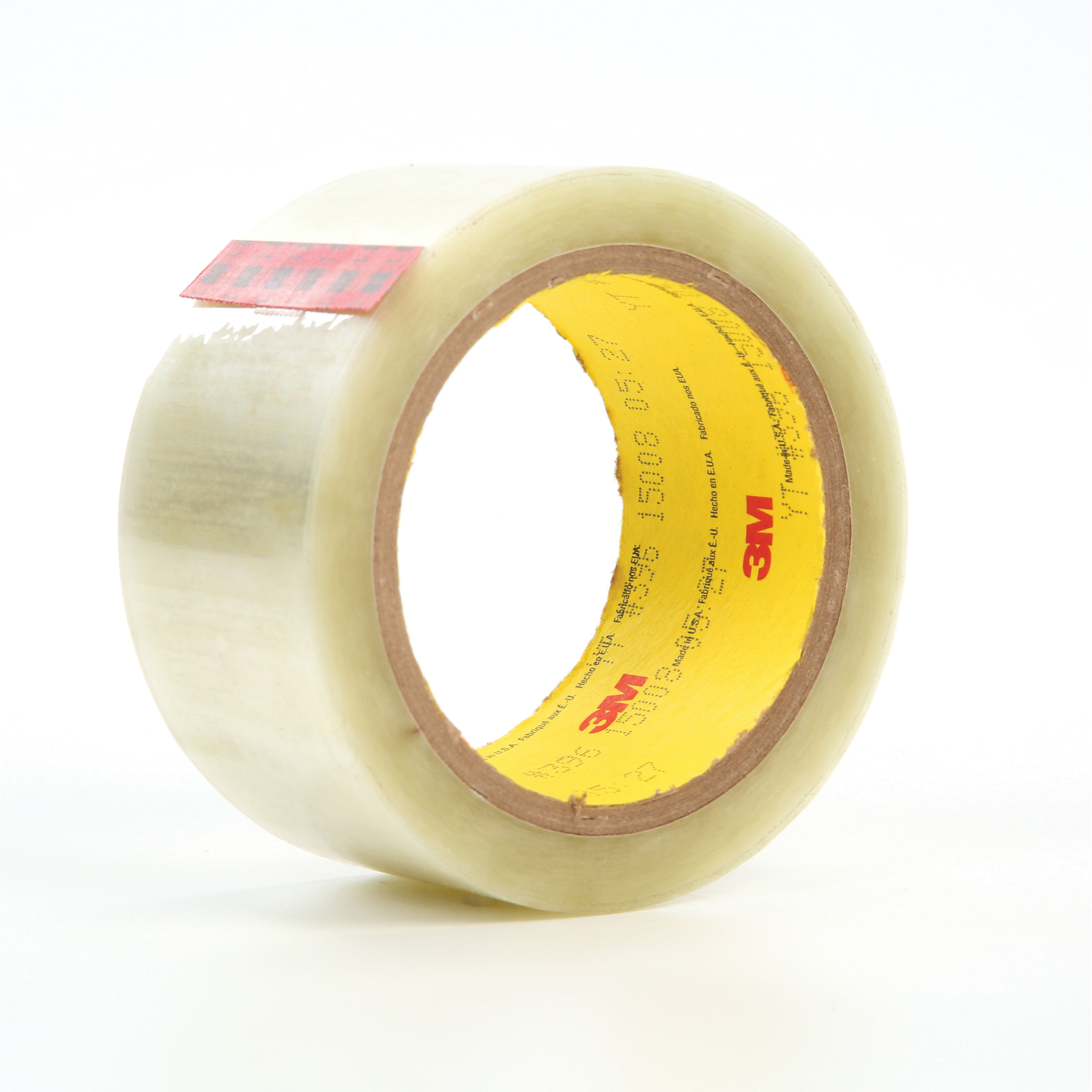 3M™ 396 5490 Super Bond Film Tape, 36 yd L x 2 in W, 4.1 mil THK, Rubber Adhesive, Polyester Backing, Transparent