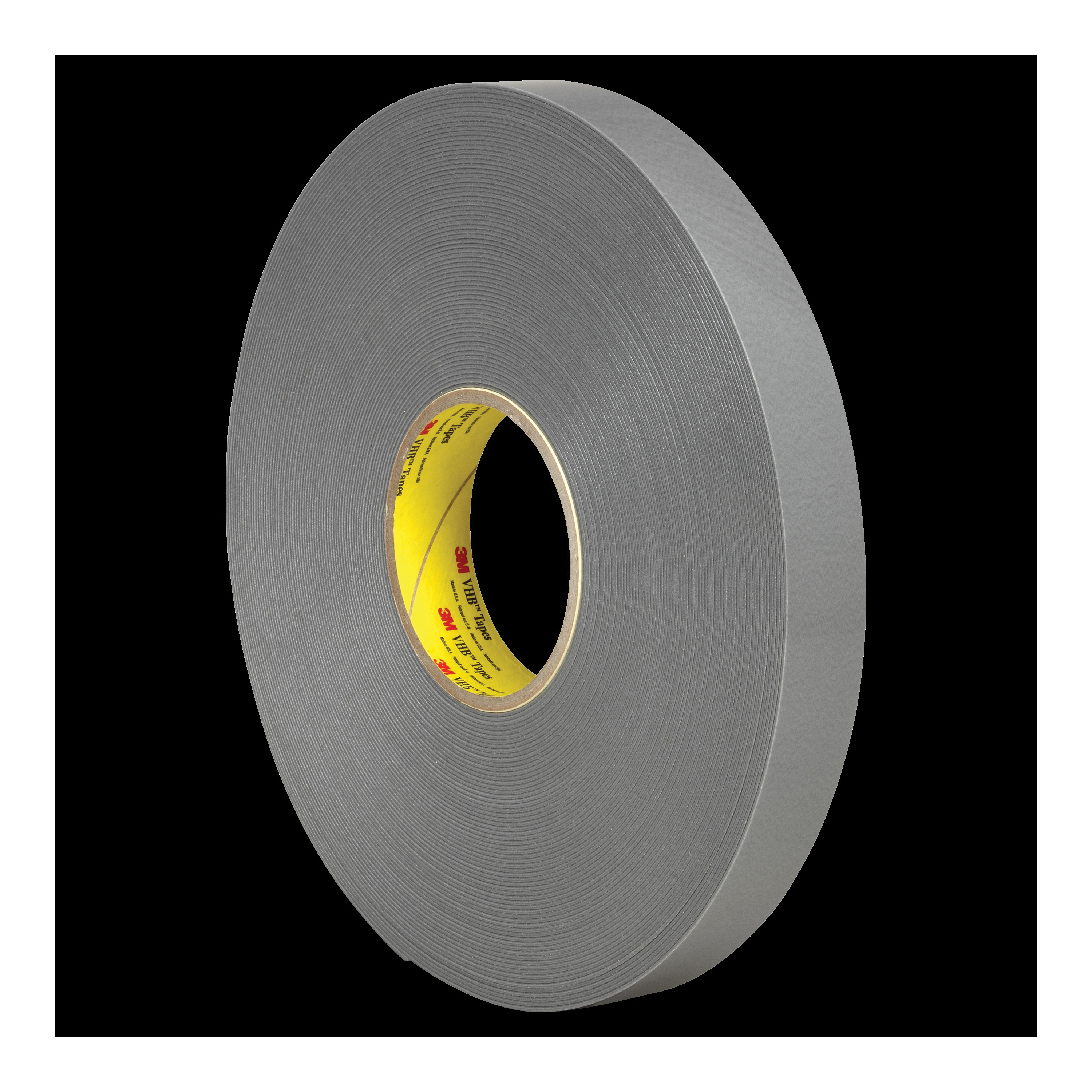 3M™ VHB™ 021200-30566 Pressure Sensitive Double Sided Bonding Tape, 36 yd L x 3/4 in W, 0.045 in THK, Low Temperature Acrylic Adhesive, Acrylic Foam Backing, Gray