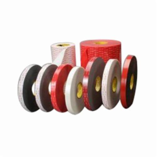 3M™ VHB™ 021200-23252 Pressure Sensitive Double Sided Bonding Tape, 36 yd L x 3/4 in W, 62 mil THK, Acrylic Adhesive, Acrylic Foam Backing, Gray