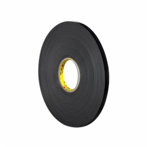 3M™ VHB™ 021200-64609 Pressure Sensitive Double Sided Bonding Tape, 72 yd L x 3/4 in W, 0.025 in THK, General Purpose Acrylic Adhesive, Acrylic Foam Backing, Black