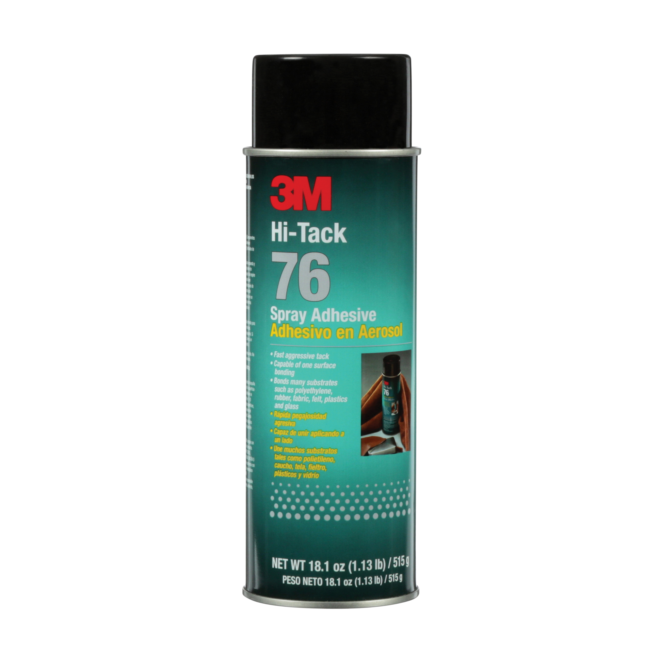 3M™ 021200-30026 High Tack High Strength Spray Adhesive, 24 fl-oz Aerosol Can, Clear, 230 deg F