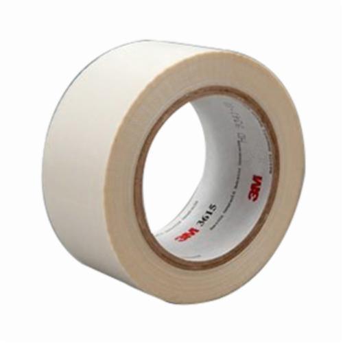 3M™ 021200-48233 Thick General Purpose Tape, 36 yd L x 1/2 in W, 7 mil THK, Silicon Adhesive, Glass Cloth Backing, White