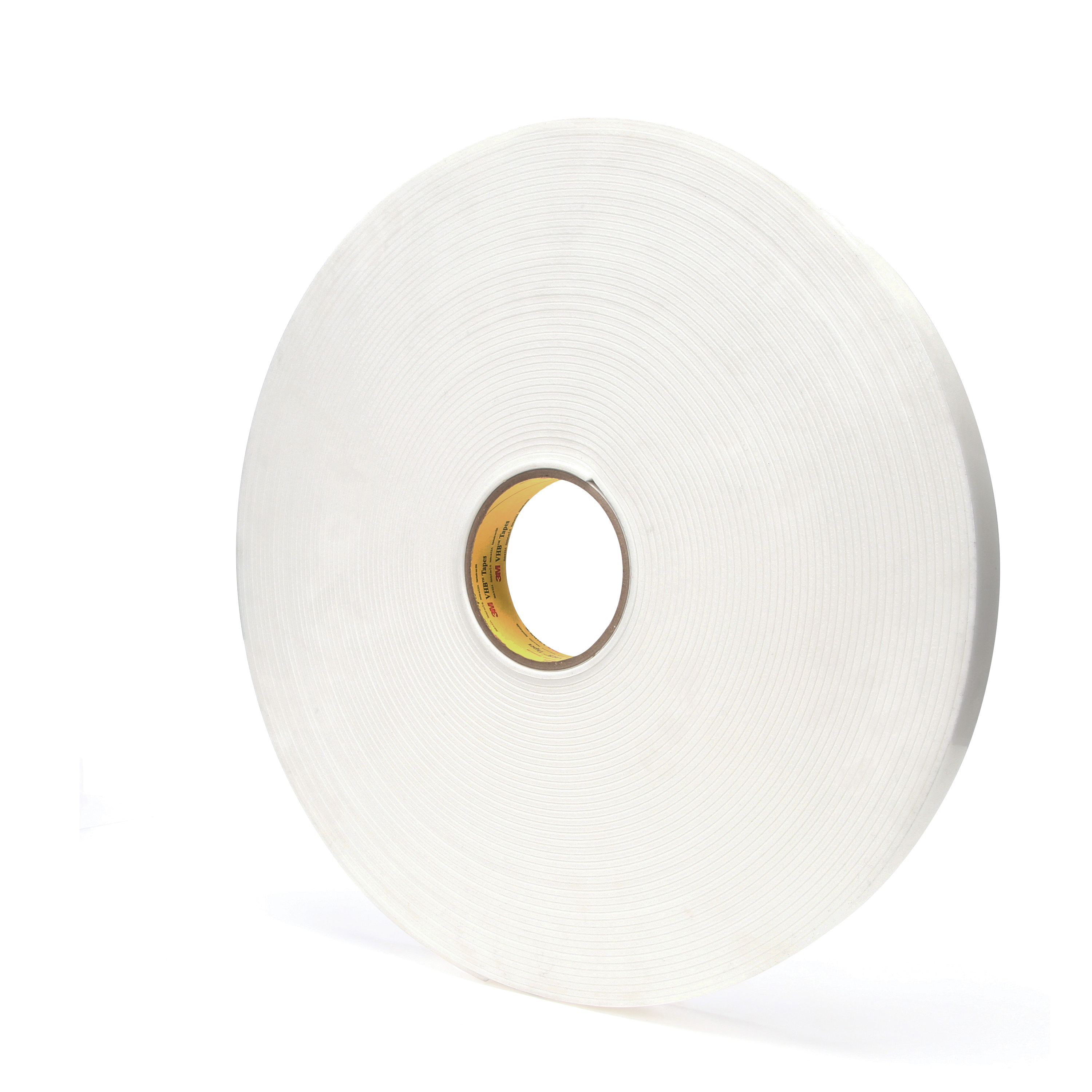 3M™ VHB™ 021200-67505 Pressure Sensitive Double Sided Bonding Tape, 36 yd L x 1 in W, 0.12 in THK, General Purpose Acrylic Adhesive, Acrylic Foam Backing, White