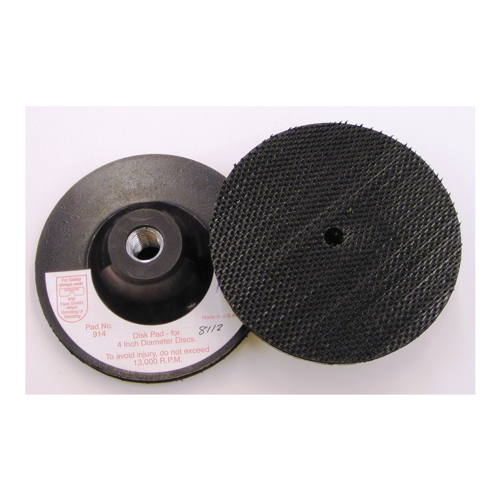 3M™ HP™ 048011-05677 914 Firm Density Regular Cut-Off Wheel, 4 in Dia Pad, Hook and Loop Attachment