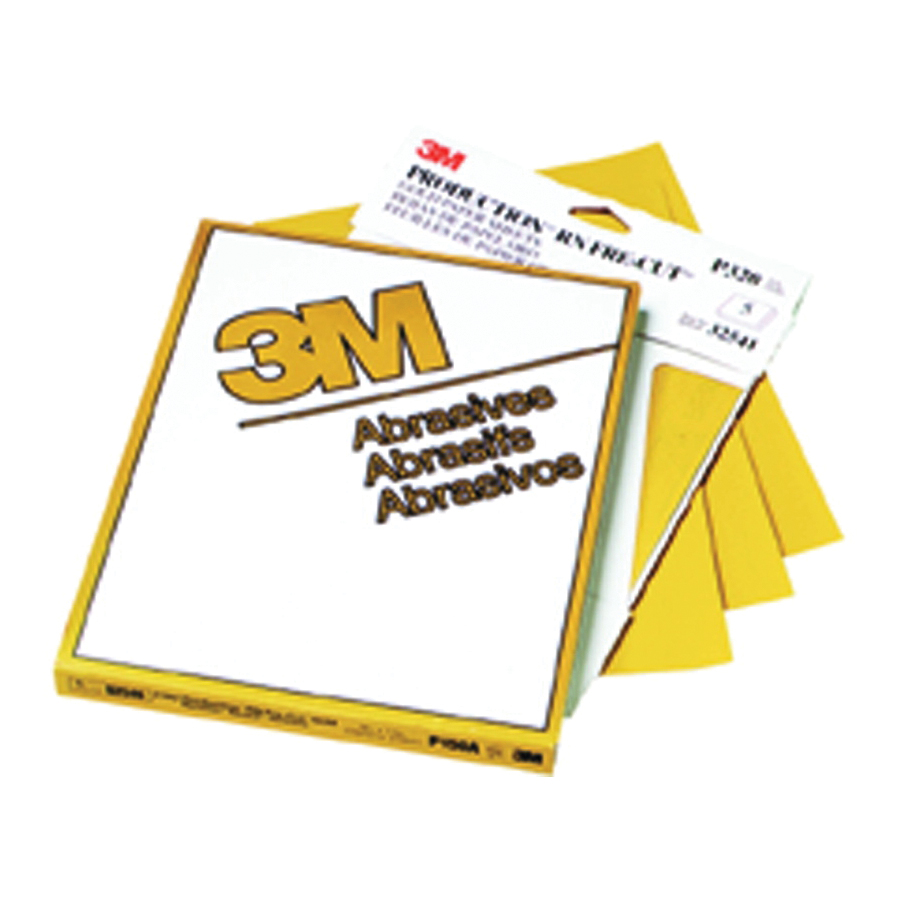 3M™ 051131-02537 216U Coated Sanding Sheet, 11 in L x 9 in W, P600 Grit, Medium Grade, Aluminum Oxide Abrasive, Paper Backing