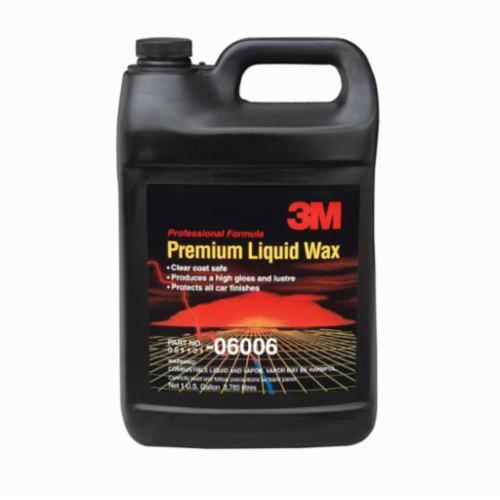 3M™ 051131-06006 Premium Liquid Wax, 1 gal Bottle, Bland Odor/Scent, Pale Green-Yellow, Liquid Form