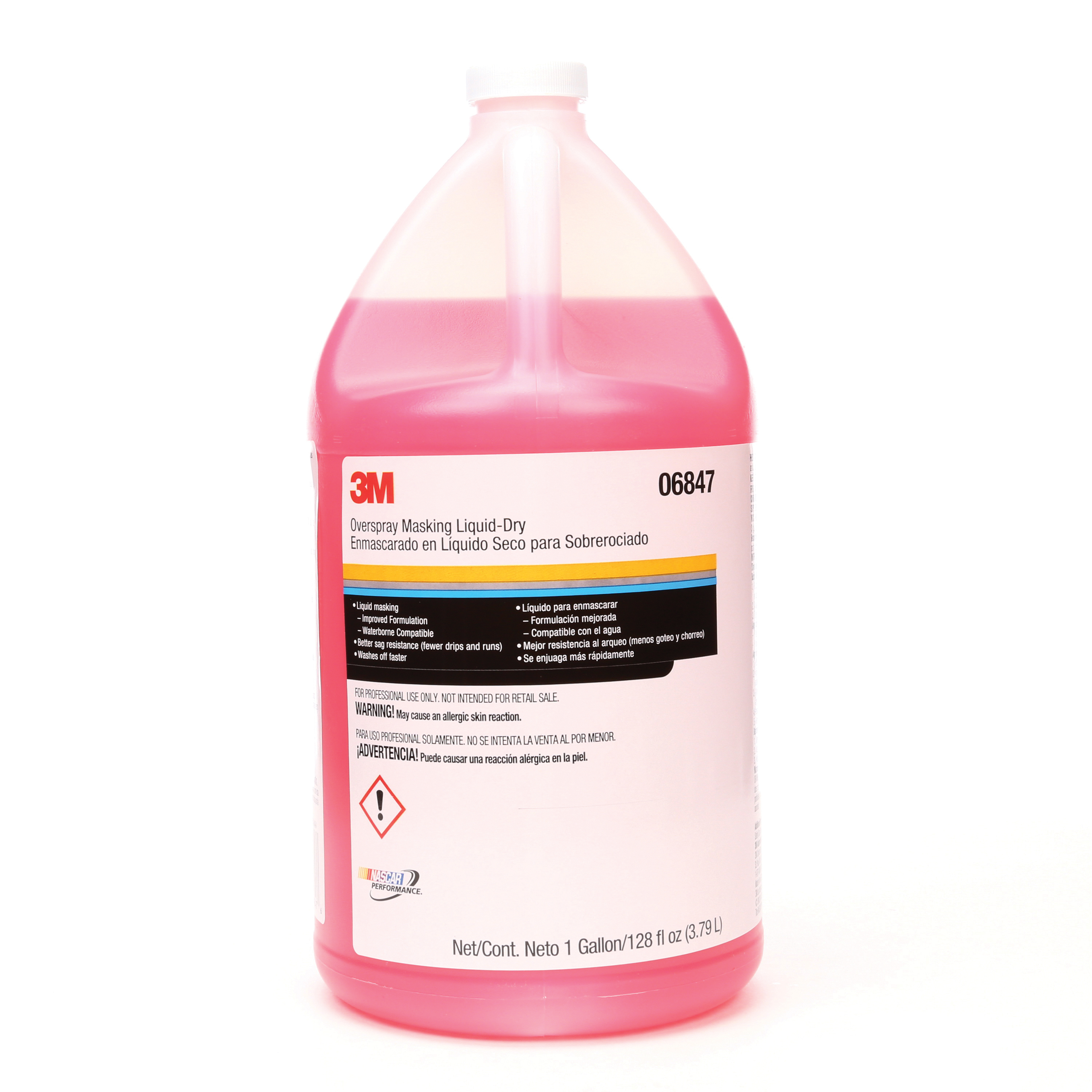3M™ 051131-06847 Overspray Masking Liquid Dry, 1 gal Can, Mild Odor/Scent, Red, Liquid Form