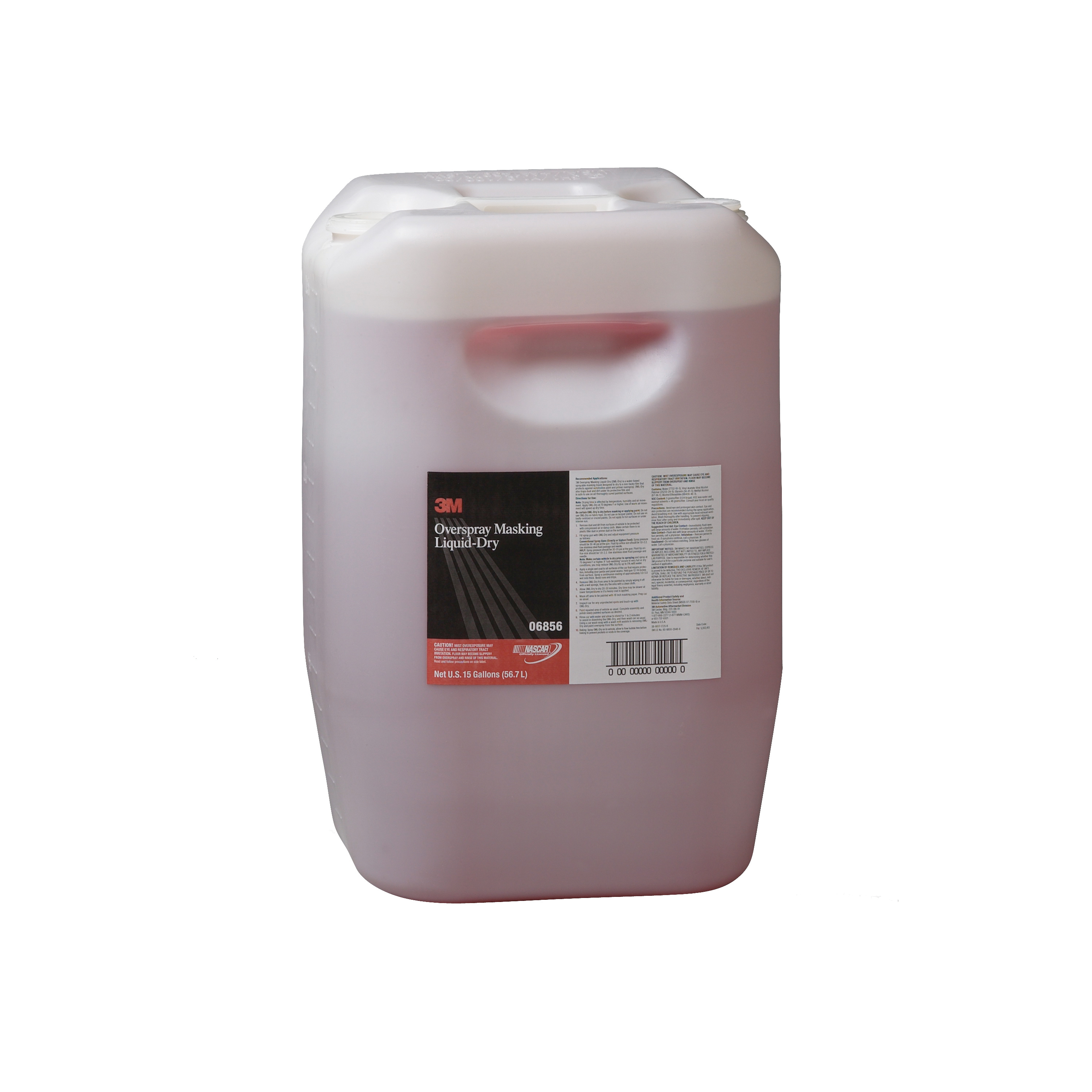 3M™ 051131-06856 Overspray Masking Liquid Dry, 15 gal Drum, Mild Odor/Scent, Red, Liquid Form