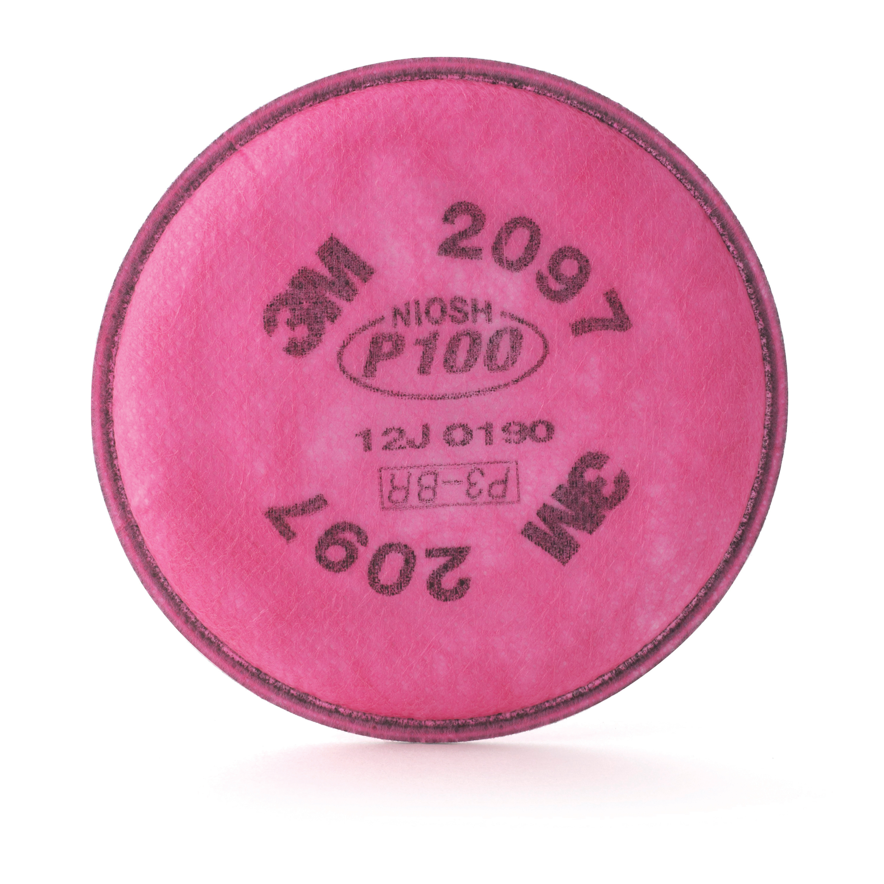 3M™ 051131-07184 2097 Particulate Filter With Nuisance Level Organic Vapor Relief, For Use With 3M™ 5000 Series Reusable Respirators, 6000 Series Cartridges with 502 Adapters, 6000, 7000 and FF-400 Series Respirators, P100 Filter Class, Bayonet Connection