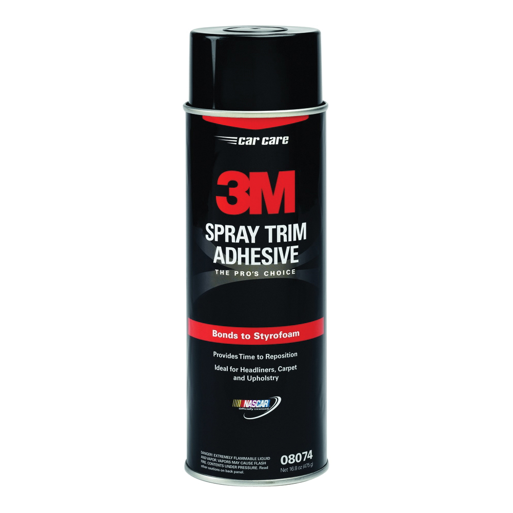 3M™ 051131-08074 Spray Trim Adhesive, 24 fl-oz Aerosol Can, Pale Yellow, -20 to 160 deg F