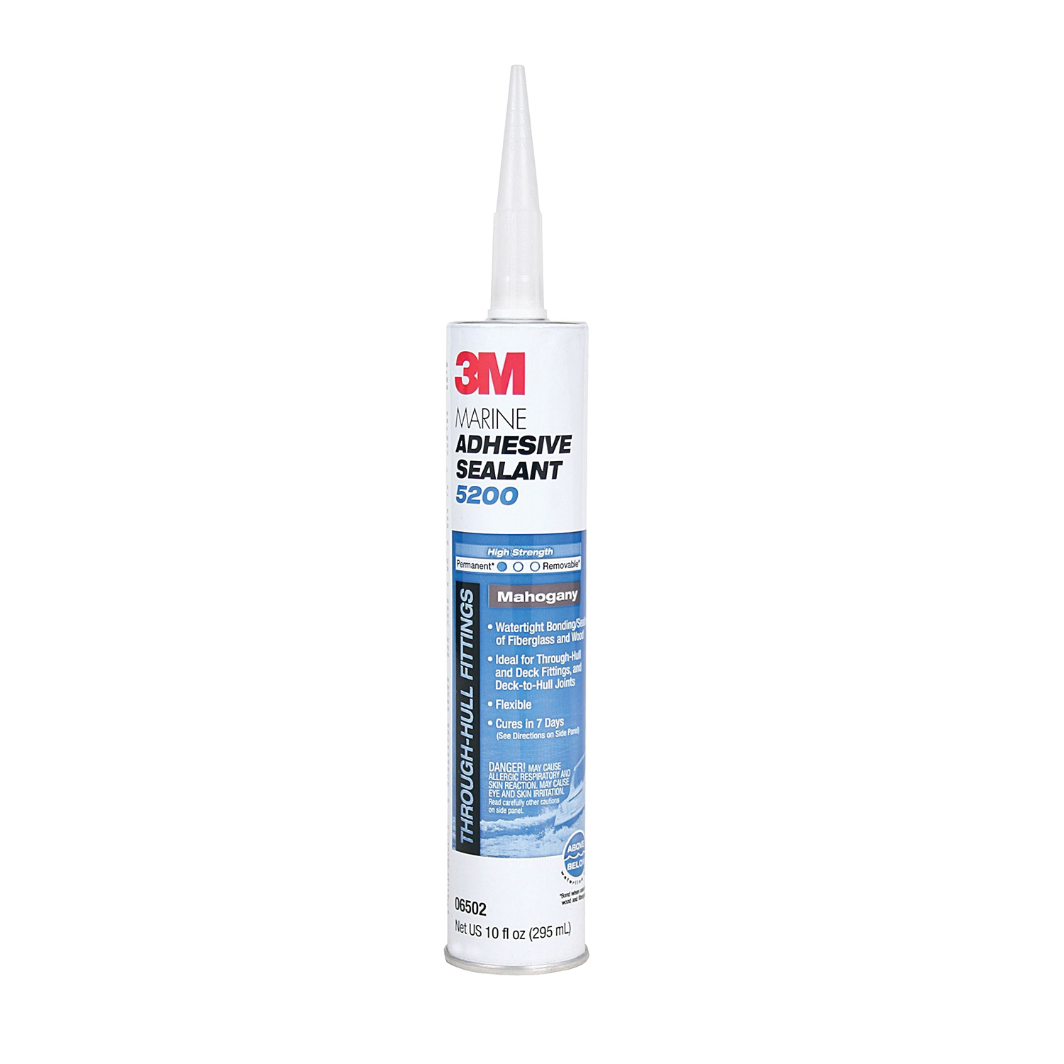 3M™ 051135-06502 Marine Adhesive Sealant, 0.1 gal Cartridge, Mahogany, Polyurethane Base