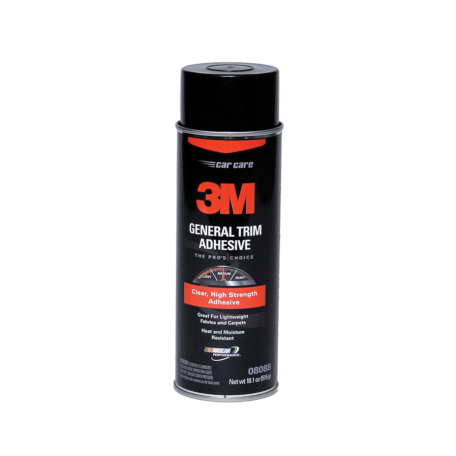 3M™ 051135-08088 Fast Drying General Trim Adhesive, 18.1 oz Aerosol Can, Clear, 1 to 3 min Curing