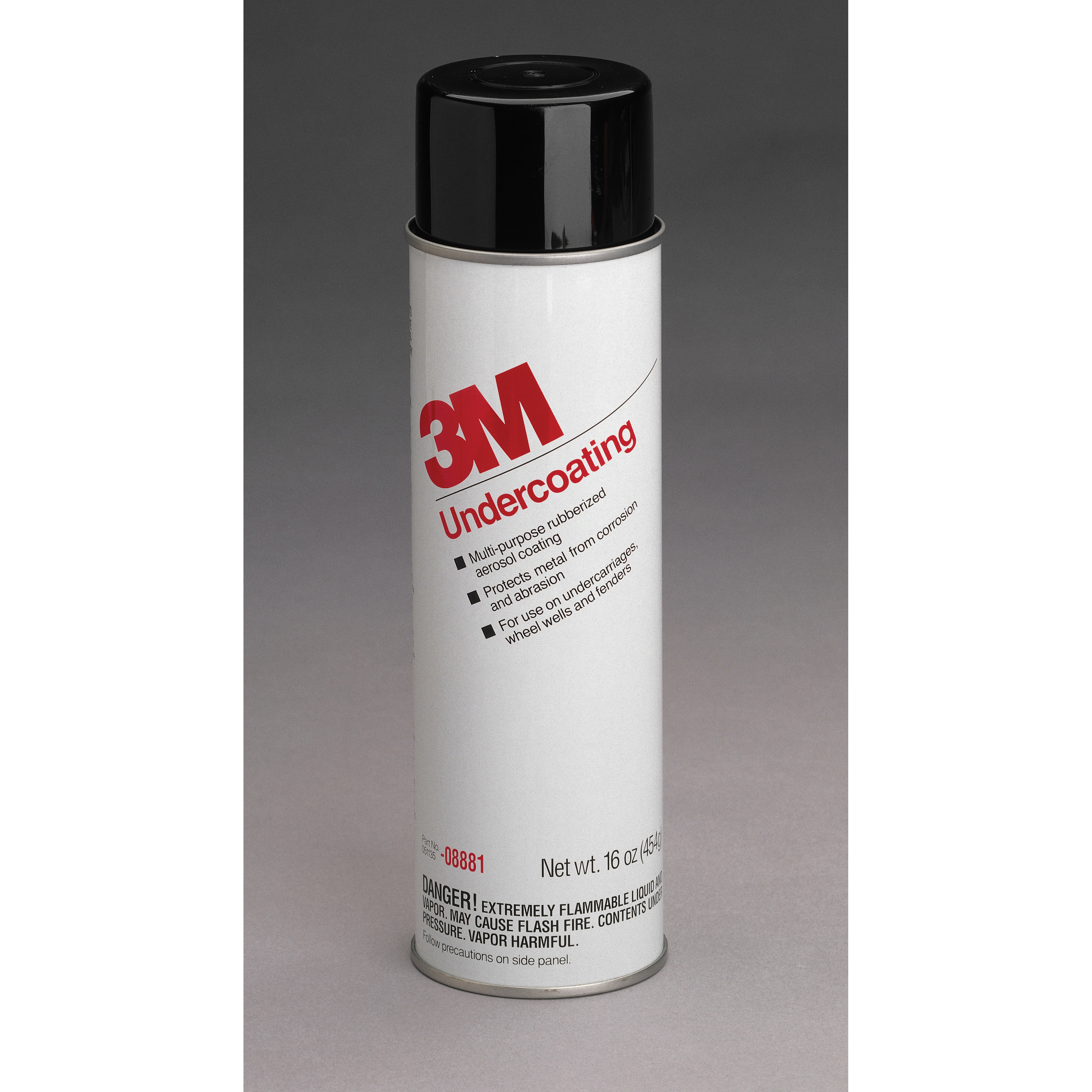 3M™ 051135-08881 Paintable Undercoating, 16 oz Container, Liquid Form, Black, 20 min Curing