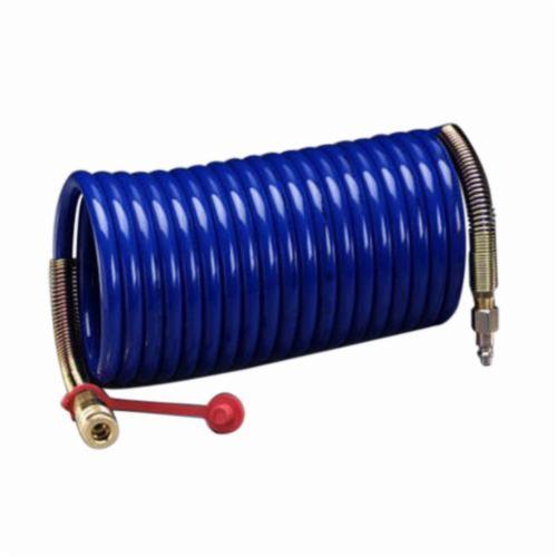 3M™ 051138-16209 W-2929 Coiled Straight Air Respirator Hose, 3/8 in Dia Hose, 25 ft L, For Use With 3M™ High Pressure Compressed Air Systems, Specifications Met: NIOSH Approved