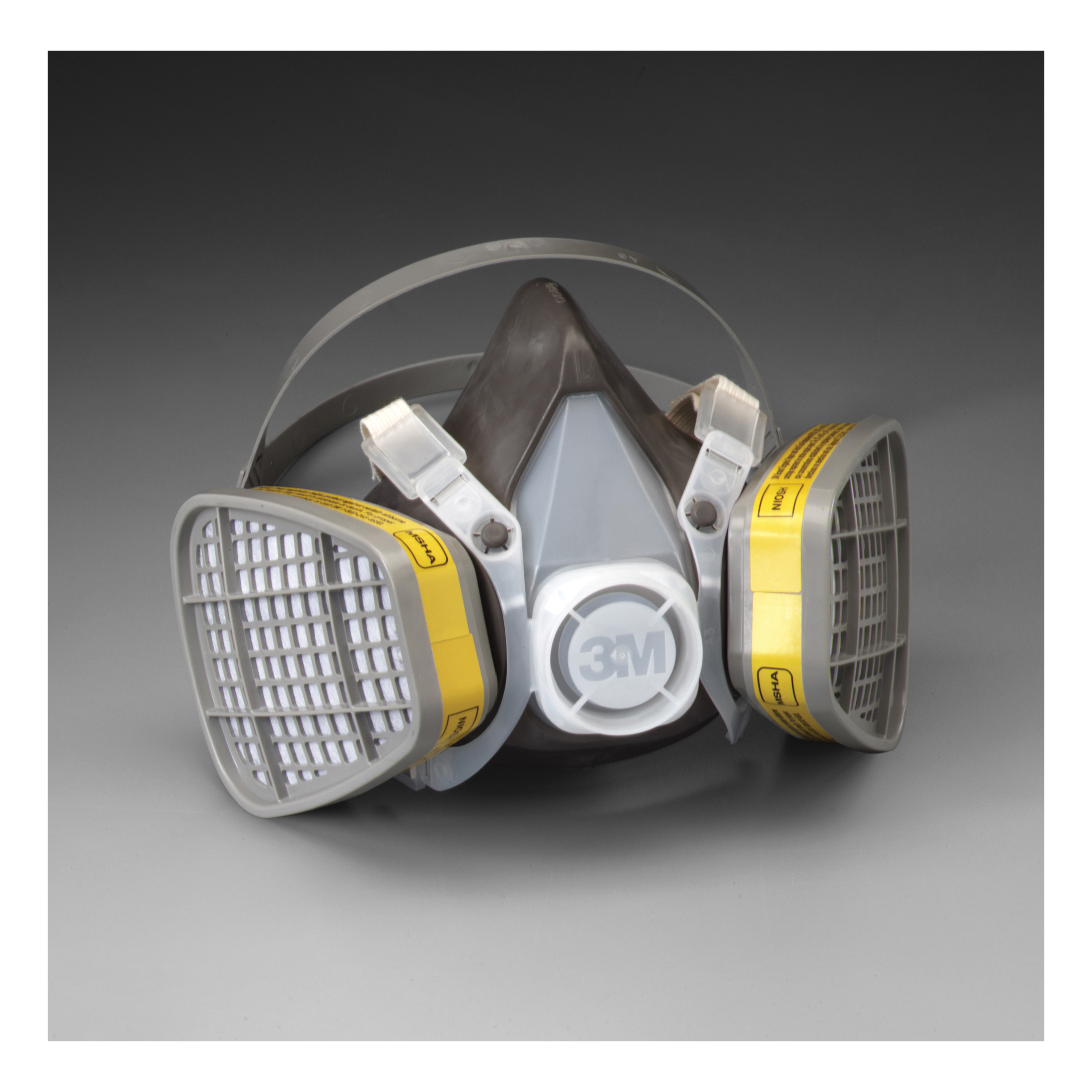 3M™ 051138-21579 5303 5000 Disposable Half Facepiece Respirator Assembly, L, Resists: Acid Gas, Chlorine, Hydrogen Chloride, Hydrogen Fluoride, Hydrogen Sulfide, Organic Vapors and Sulfur Dioxide