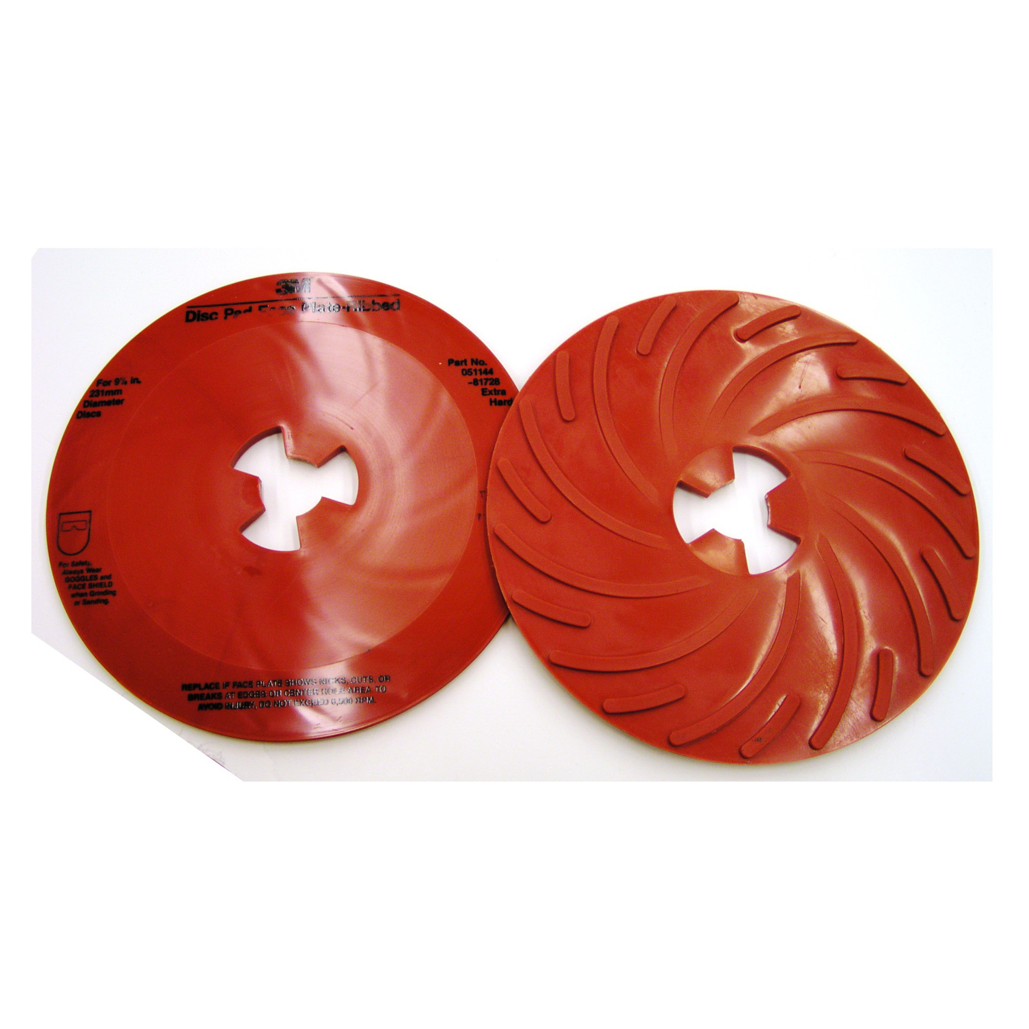 3M™ 051144-81728 Extra Hard Density Ribbed Close Coated Abrasive Disc, 9 in W/Dia, For Use With 3M™Disc Pad Hub, Right Angle Grinder and Rotary Sander