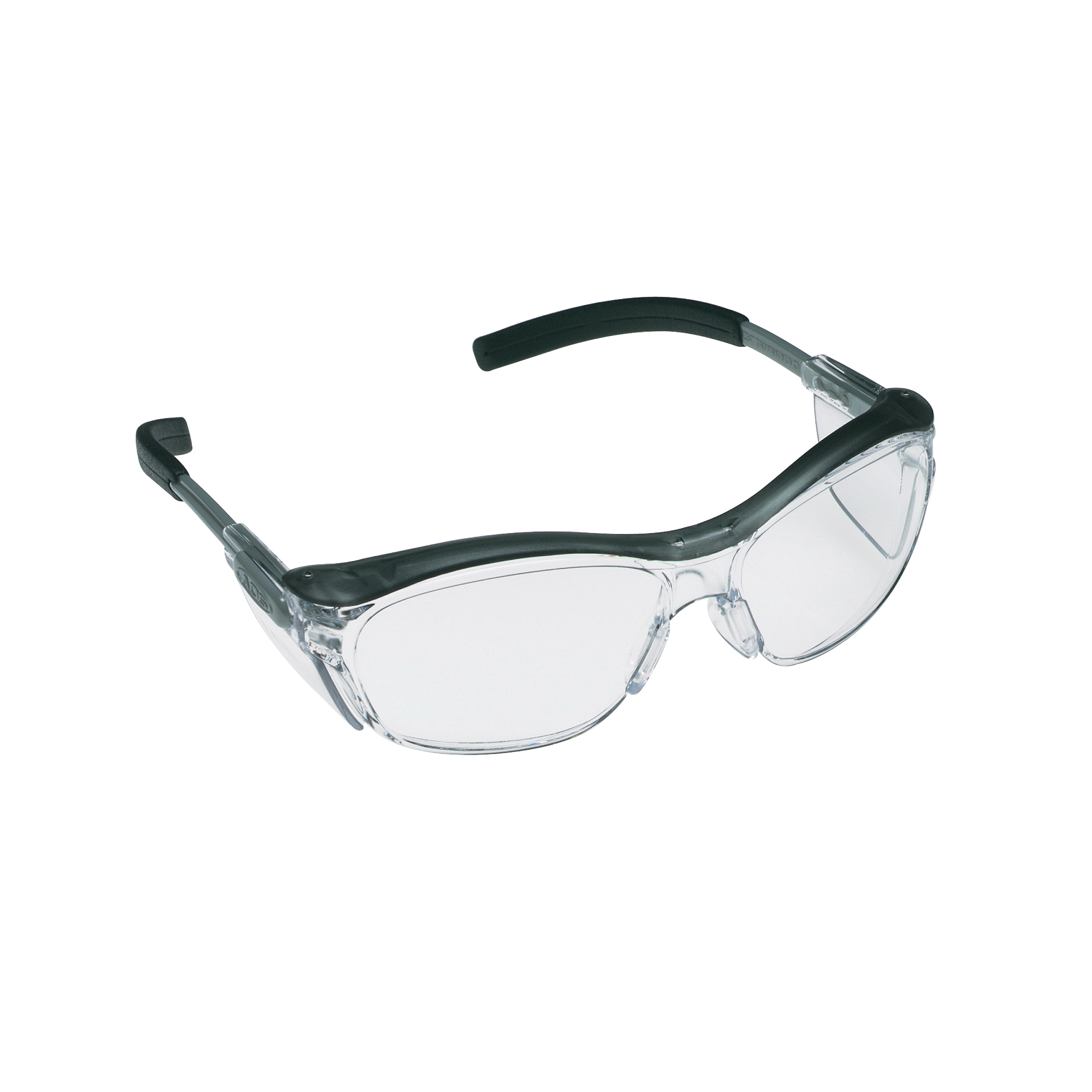 3M™ Nuvo™ 078371-62059 Value Range Protective Eyewear, Anti-Fog, Clear Lens, Half Framed Frame, Gray, Plastic Frame, Polycarbonate Lens, ANSI Z87.1-2015, CSA Z94.3