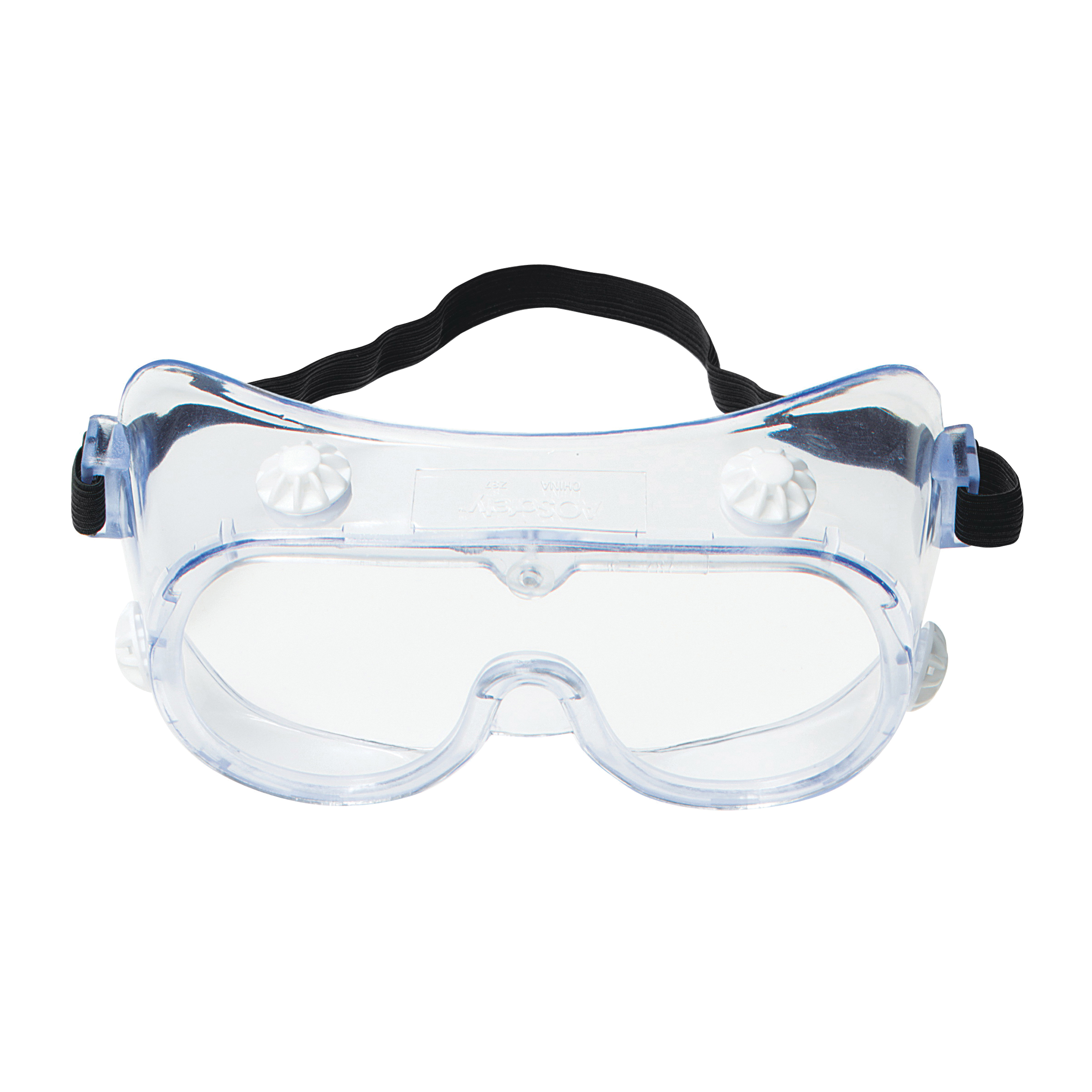 3M™ 078371-62139 Economy Indirect Vent Standard Safety Goggles, Uncoated Clear Polycarbonate Lens, 99.9 % UV Protection, Elastic Strap, ANSI Z87.1-2003