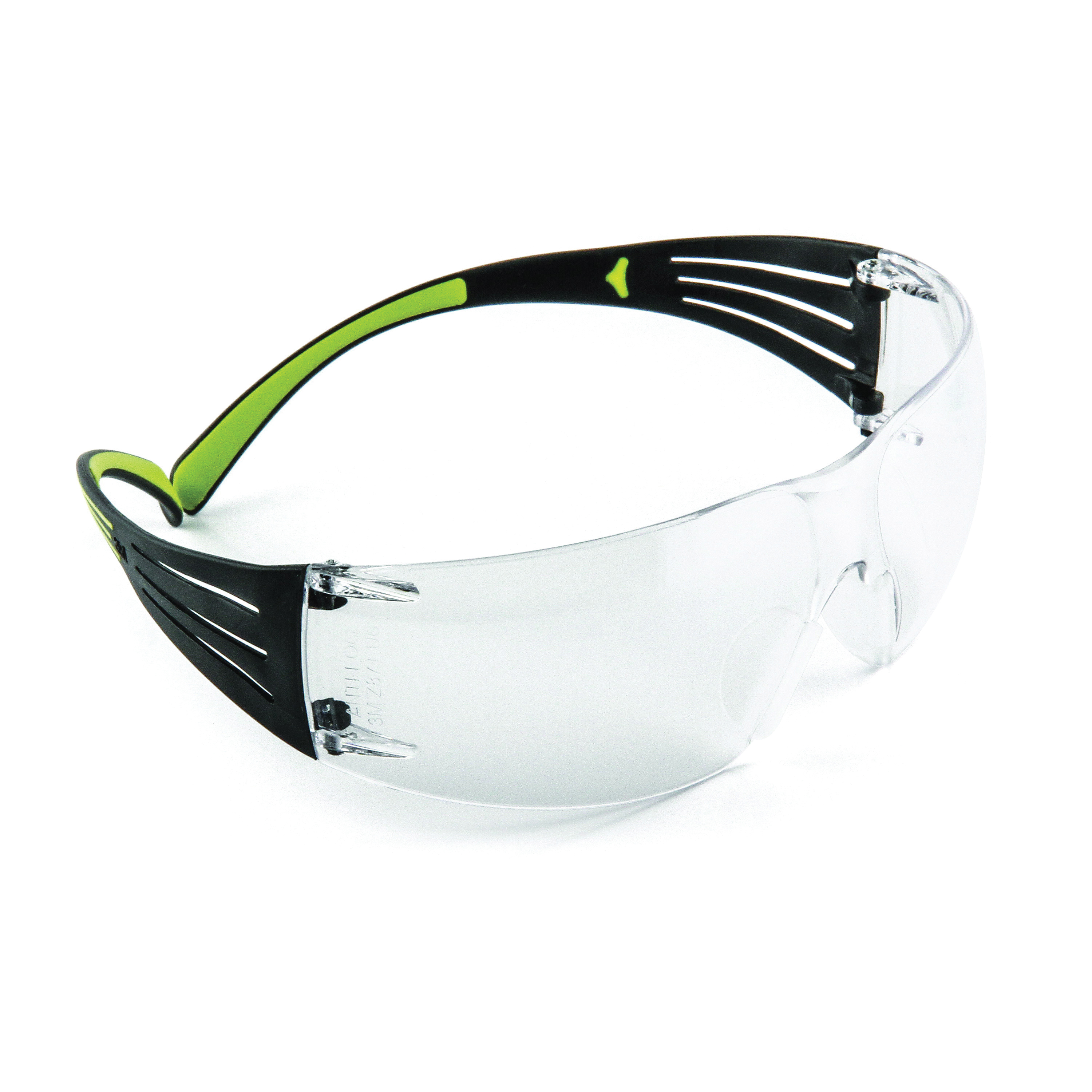 3M™ SecureFit™ 078371-66211 400 Lightweight Protective Eyewear, Anti-Fog, Clear Lens, Frameless Frame, Gray, Polycarbonate Frame, Polycarbonate Lens, ANSI Z87.1-2015, CSA Z94.3