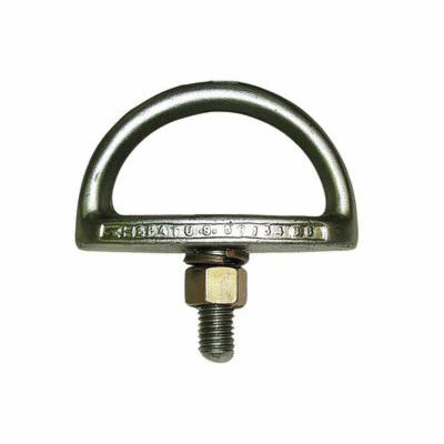 3M™ Protecta® Fall Protection AN112A PRO™ Threaded Eyebolt Anchor, 3-39/64 in L x 3-3/4 in W, Steel, Silver