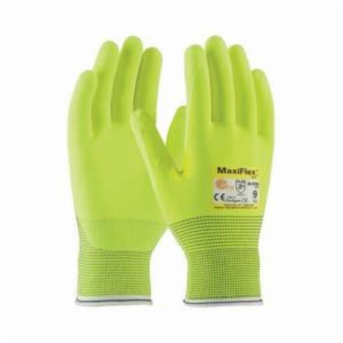 ATG® MaxiFlex® Cut™ 34-8743FY Unisex Cut Resistant Gloves, MicroFoam/Nitrile Coating, Continuous Knit Wrist Cuff, Resists: Abrasion, Cut, Puncture and Tear, ANSI Cut-Resistance Level: A2