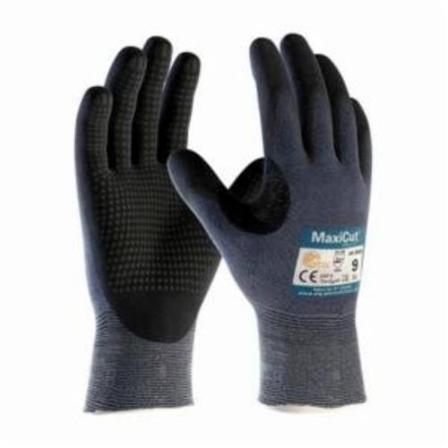 ATG® MaxiCut® Ultra™ 44-3445 High Performance Unisex Cut Resistant Gloves, Nitrile with MicroFoam Grip Coating, Engineered Yarn/Fiber, Continuous Knit Wrist Cuff, Resists: Abrasion, Cut, Puncture and Tear, ANSI Cut-Resistance Level: A3