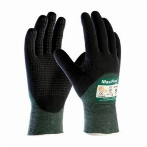 ATG® MaxiFlex® Cut™ 34-8453 Unisex Cut Resistant Gloves, Nitrile with MicroFoam Grip Coating, Engineered Yarn, Continuous Knit Wrist Cuff, Resists: Abrasion, Cut, Puncture and Tear, ANSI Cut-Resistance Level: A2