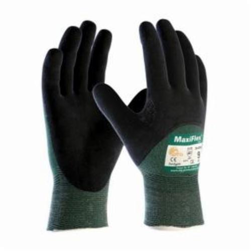 ATG® MaxiFlex® Cut™ 34-8753 Cut Resistant Gloves, MicroFoam/Nitrile Coating, Engineered Yarn, Continuous Knit Wrist Cuff, Resists: Abrasion, Cut, Puncture and Tear, ANSI Cut-Resistance Level: A2
