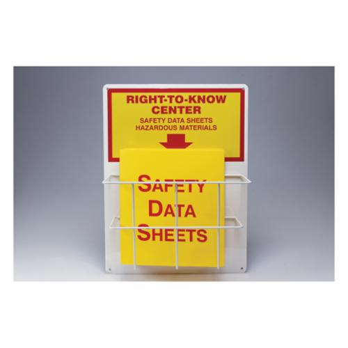 Accuform® ZRS326 RTK Center Board Kit, RIGHT TO KNOW CENTER SAFETY DATA SHEETS HAZARDOUS MATERIALS Legend, English, 20 in H x 15 in W, Aluminum, Wall Mount