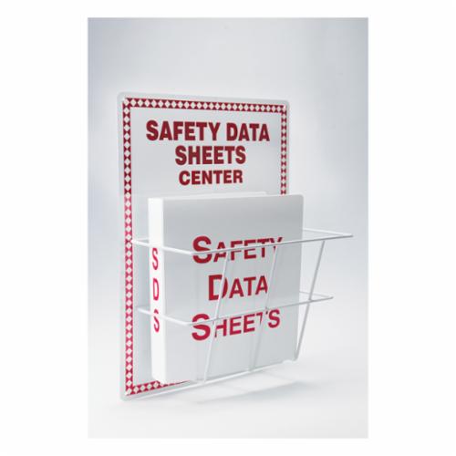 Accuform® ZRS409 SDS Center Board Kit, SAFETY DA SHEETS CENTER Legend, English, 20 in H x 15 in W, Aluminum, Wall Mount
