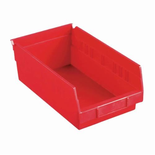 Akro-Mils® 30130RED Shelf Bin, 11-5/8 in L x 6-5/8 in W x 4 in H, 128 cu-in, Red