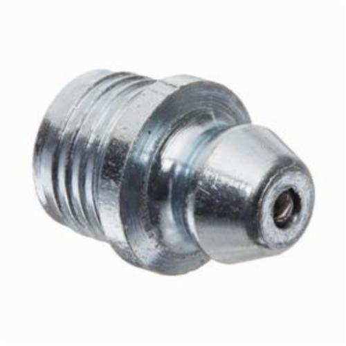 Alemite® 1608-B Drive-In Straight Grease Fitting, 35/64 in OAL, 1/4 in L Shank, Copper/Nickel, Trivalent Zinc Plated