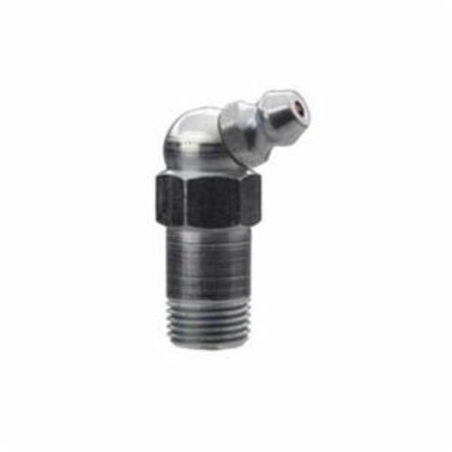 Alemite® 1623-B 65 deg Thread Forming Grease Fitting Zerk, 1/8 in PTF SAE Special Short Thread, 1-7/32 in OAL, 9/16 in L Shank, Steel, Trivalent Zinc Plated