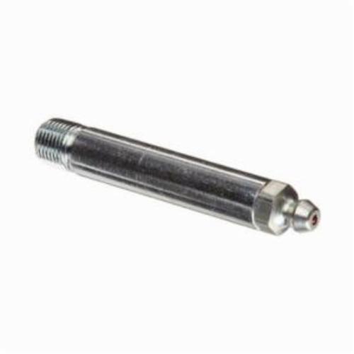 Alemite® 1684-B Straight Thread Forming Grease Fitting Zerk, 1/8 in PTF SAE Special Short Thread, 2-5/8 in OAL, 2-3/16 in L Shank, Steel, Trivalent Zinc Plated