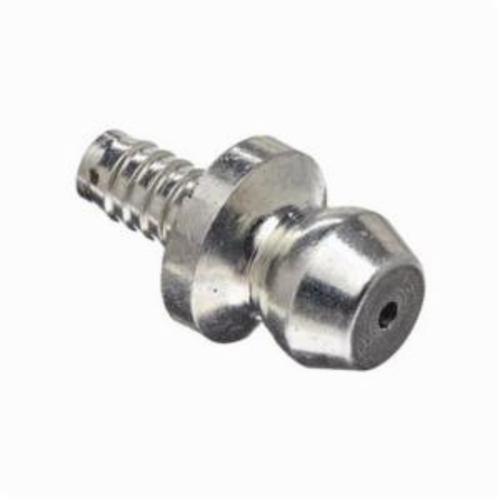 Alemite® 1736-A Drive-In Straight Grease Fitting, 9/16 in OAL, 1/4 in L Shank, Steel, Trivalent Zinc Plated