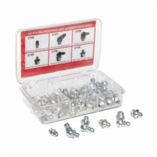 Alemite® 2371 Grease Fitting Kit, 44 Pieces, Steel