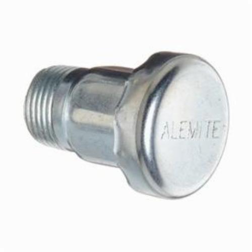 Alemite® 313650 Grease Fitting Breather, 3/8 in PTF SAE Short Thread, 1-1/2 in OAL, 0.52 in L Shank, Carbon Steel, Trivalent Zinc Plated