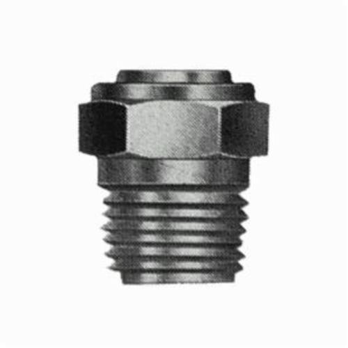 Alemite® 338382 Leak Proof Straight Top Vent Pressure Relief Fitting, 1/8 in PTF SAE Special Short Thread, 9/16 in OAL, 0.22 in L Shank, Carbon Steel, Trivalent Zinc Plated