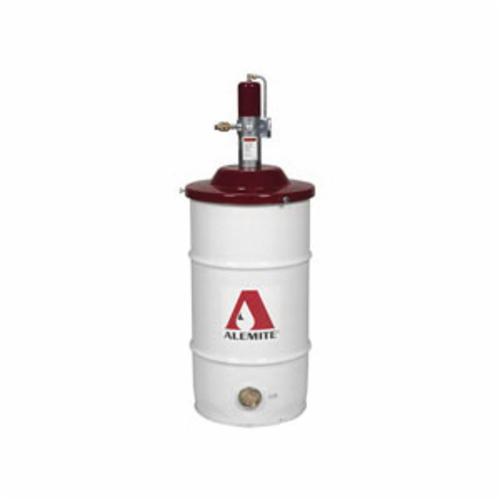 Alemite® 8550-A1 Standard Duty Stationary Grease Pump, Grease, Pneumatic Pump, 120 lb Container, 2.5 lb/min Output, 77 deg F