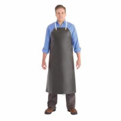 AlphaTec® 56-512-45 56-500 Heavy Duty Reinforced Bib Apron, 17 to 19 mil Hycar® Nitrile, 45 in L x 33 in W, Tie Closure, Resists: Chemical, Grease, Animal Fat and Oil
