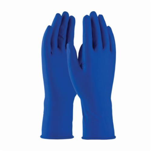 PIP® Ambi-Thix™ 62-327 Extra Thick Disposable Gloves, Natural Rubber Latex, Blue, 11.7 in L, Powdered, Fully Textured, 13 mil THK, Application Type: Industrial Grade, Ambidextrous Hand
