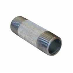 Beck® 0331018804 FIG 343 Pipe Nipple, 1/2 in Nominal, MNPT End Style, 12 in L, Carbon Steel, Galvanized, SCH 40/STD, Welded, Domestic