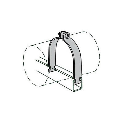 Anvil-Strut™ 2400326225 FIG AS 1100AS Rigid Conduit Clamp Assembly, 5 in Conduit, 1550/300 lb Load, 5.563 in OD, Steel